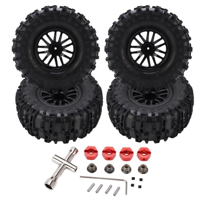 Roues Et Pneus Hexagonaux Pour Voiture RC 1/10 - Diamètres 12mm/14mm/17mm - Neufs Pour Camion Ou Buggy