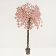 Cerisier artificiel retombant rose 180cm-1