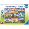 Puzzle Enfant 200 p XXL - Les monuments du monde - Ravensburger - Architecture et monument - Dès 8 ans-1