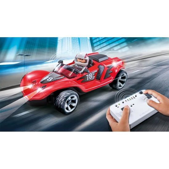 playmobil voiture course