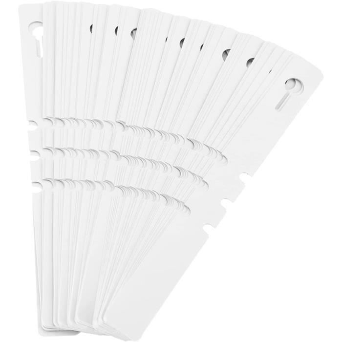 Étiquettes De Jardin Réutilisables - 100 Pièces, PVC Jaune, 20x2 Cm, Pour Plantes Et Arbres