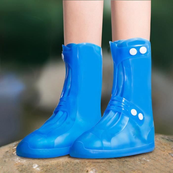 Couvre-chaussures imperméables en Silicone, protection pour chaussures,  bottes de pluie, couvre-chaussures pliables pour l'extérieur, vente en  gros, 10 paires - AliExpress