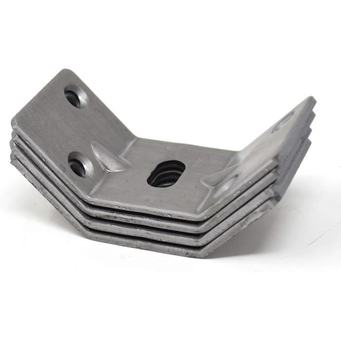 Lot De 10 Ferrures D'Extrémité Gubar-Tech – Rails Aviation L-Track 1340 DaN – Noir, Robuste Pour Remorque, Moto, Camping-Car, Voiture