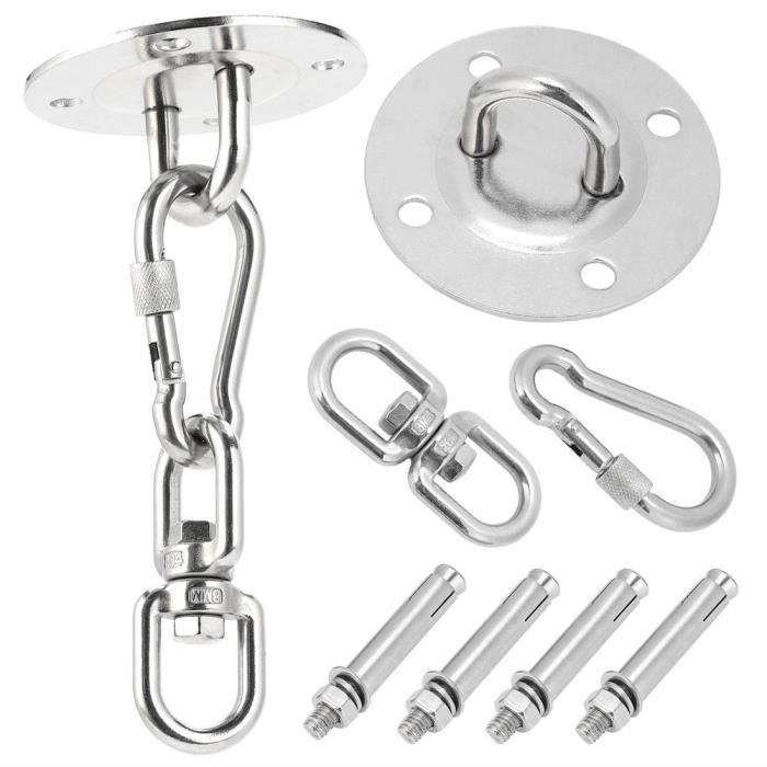 SEPWIK Balançoire Pivotante 35 KN – Rotateur 360° Pour Hamac, Soie Aérienne Et Corde