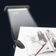 Lampe à pince à LED, lampe à pince pour pupitre de musique haute luminosité, angle réglable pour établi de lecture de nuit de-2