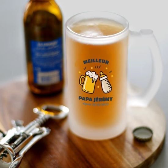 Chope de bière personnalisable imprimée Aigle majestueux