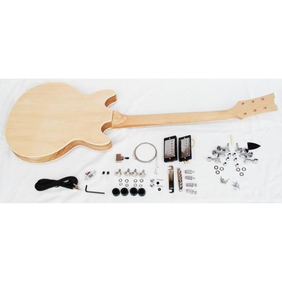 Guitare Electrique Jazz Blues Demi Caisse A Finir Soi Meme Montage Peinture Pas Cher Achat Vente Guitare Cdiscount