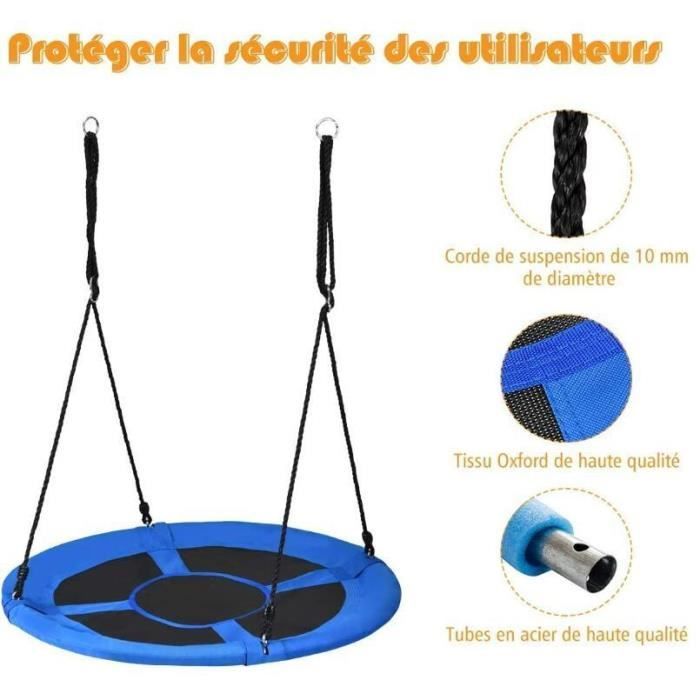 Balançoire Nid d'oiseau Grandoh KBT 170x70 cm Vert | Charge