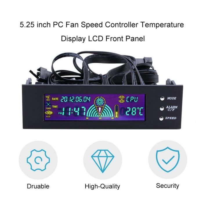 Acheter Contrôleur de ventilateur STW PC CPU 4 canaux, contrôle de vitesse,  refroidissement LCD