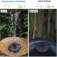Fontaine Solaire -Pompe de Fontaine Solaire Exterieure de Jardin avec 8 Buses pour Bain d'oiseau, Piscine, Décoration de Jardi-3