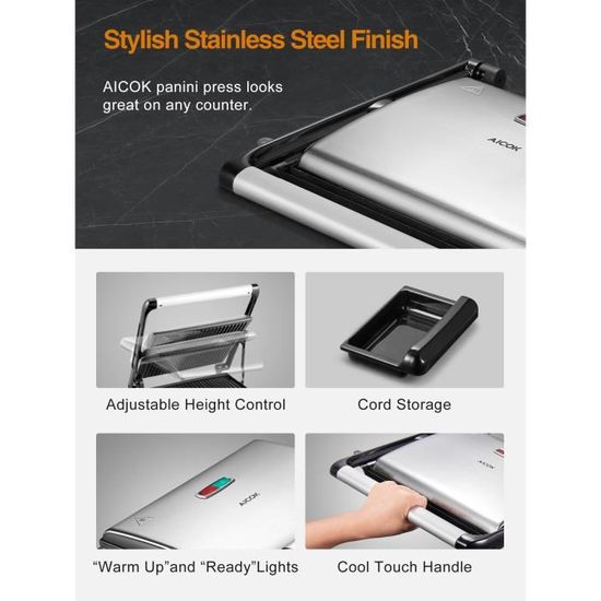 aicok panini press