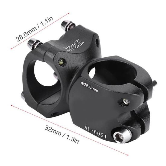 Potence De Guidon Vélo Courte 30mm - Aluminium 31,8mm Pour VTT Route BMX