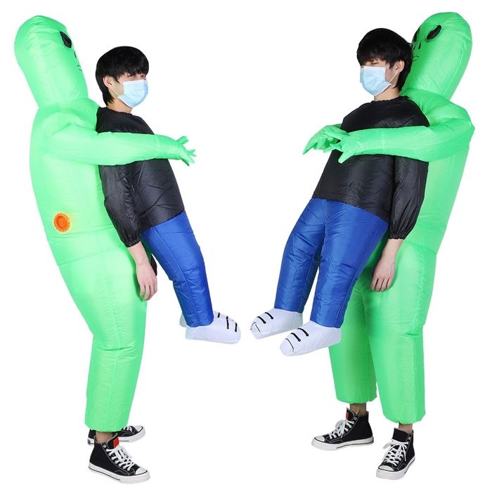 Costume Gonflable Bébé Adulte - Déguisement Amusant Pour Halloween, Fêtes, Carnaval, Gonflage Rapide, Taille Unique 150-190 Cm, Polyester - 12