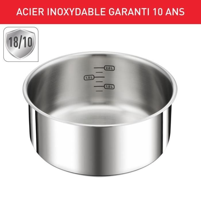 TEFAL Casserole 18 cm tous feux dont induction Ingenio Character pas