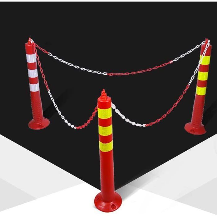 Chaîne De Barrière 61m Jaune En Plastique - Sécurité Avertissement Et Contrôle De Foule