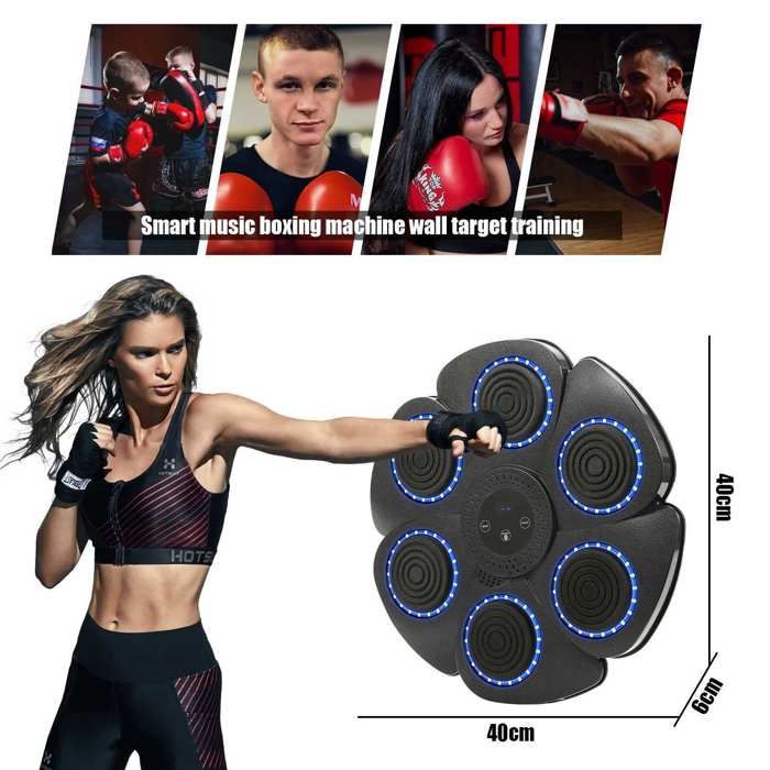 Machine Pour Boxe Musicale Machine De Boxe Musicale Bluetooth - Boxing Trainer Mural Avec Gants Pour Enfants Et Adultes Machine De Boxe Musicale Cdiscount