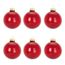 Lot De 6 Boules De Noël En Verre Avec Cheveux Dange ø 6cm