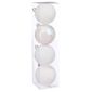 Feeric Christmas Lot De 4 Boules De Noël Blanches Colorama De Noël D 8 Cm Blanc