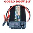 Convertisseur 24V à 220V 3000W pur sinus ecran LCD - Onduleur-0