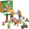 SHOT CASE - LEGO 10939 DUPLO L'évasion du T. rex et du Tricératops Jouet pour Enfants 2 ans et plus, avec Moto-0