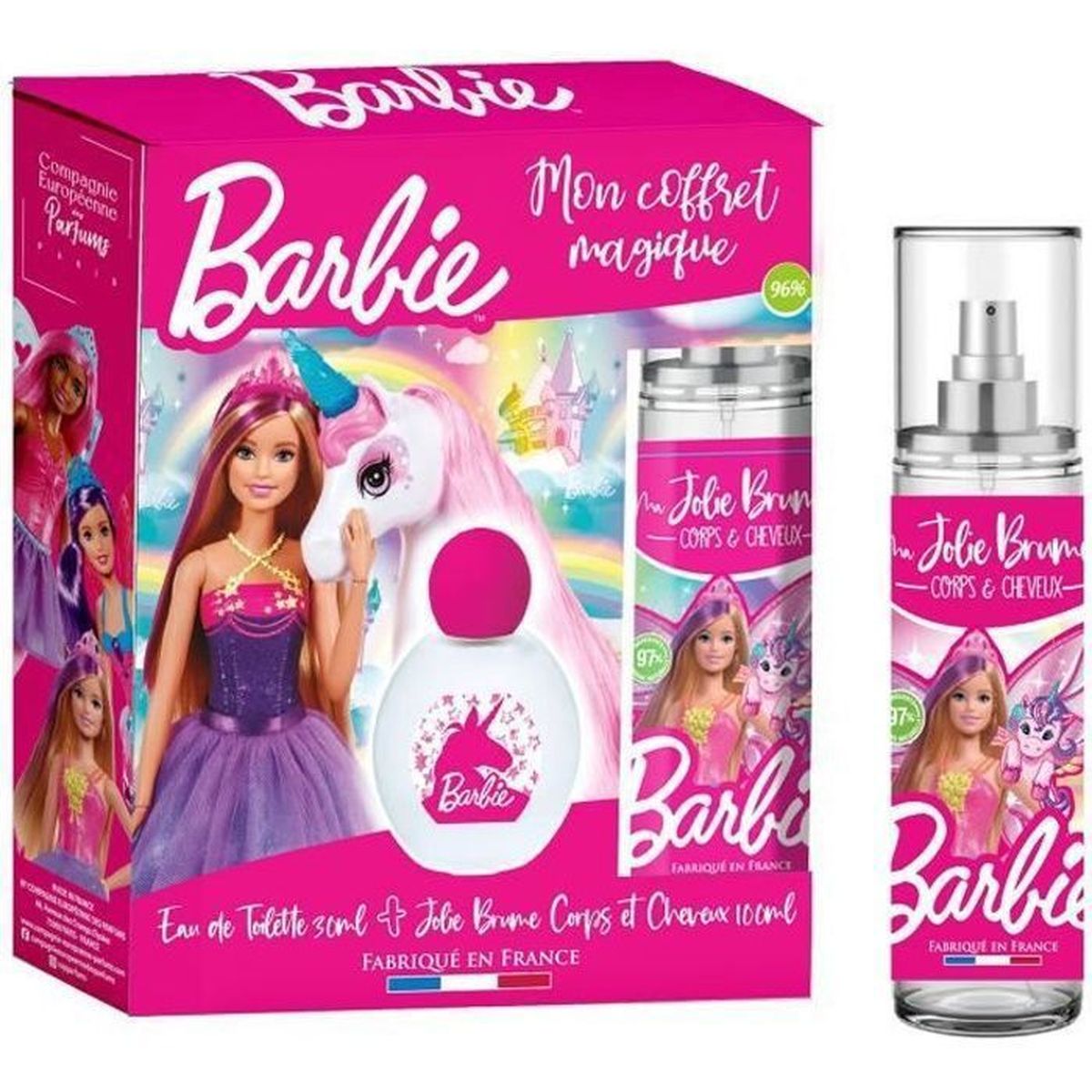 BARBIE coffretparfum Eau de Toilette enfant fille 30ml + Brume