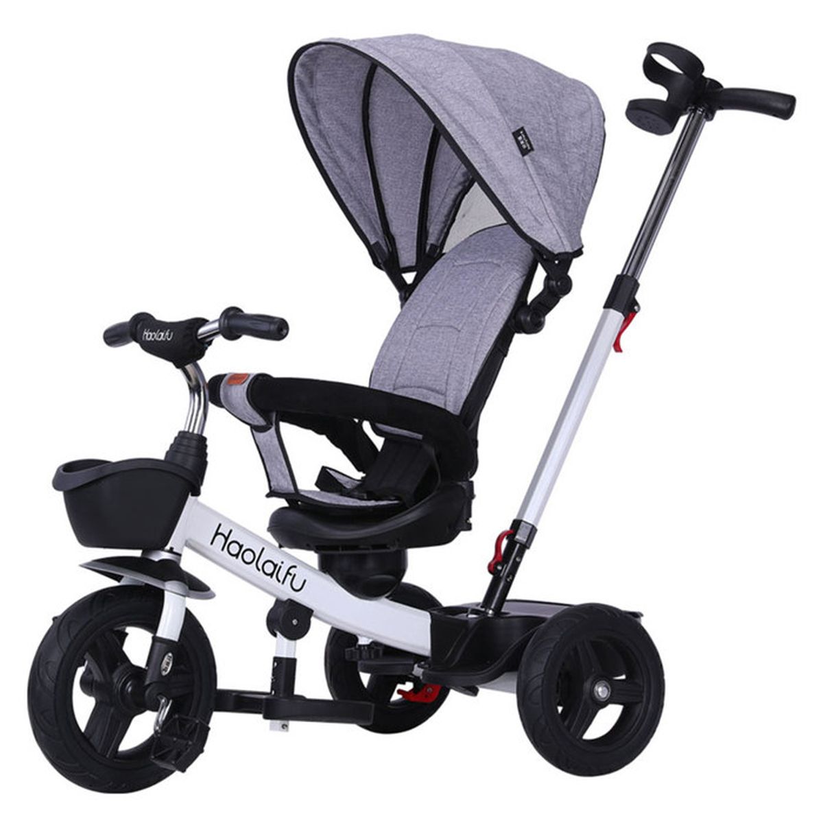 7 en 1 Tricycle Enfants Evolutif Vélo Bébé avec Siège Réversible