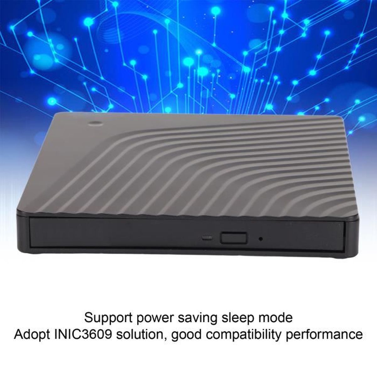 LIH Akozon lecteur de lecteur optique de CD-ROM USB 3.0 Lecteur DVD ...