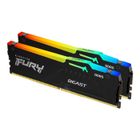 Kingston Fury Beast DDR5 RGB Expo 16GB (2x8GB) 6000MT/s DDR5 CL36 DIMM Mémoire pour PC de Gamer Kit de 2 - KF560C36BBEAK2-16