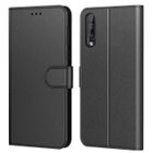 RAIDEN TRADE FR Coque Huawei P30 , Pochette Etui Housse P30 Cuir à Clapet avec Fermeture Magnétique et Multifonctionnel Noir