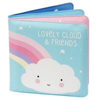 Little Lovely livret de bain Cloud&Friends 12 cm de mousse bleu/rose