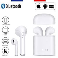 HBQ I7S TWS Écouteurs Bluetooth, Casque sans Fil Stéréo V5.0 avec Station de Charge pour iPhone, iPad, Samsung, Nexus, Huawei 