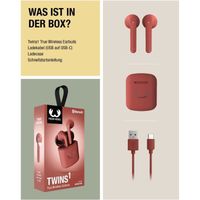 Fresh 'n Rebel True Wireless Earbuds Écouteurs avec 24 Heures d'autonomie de Lecture,contrôle Tactile et Assistant Vocal Twins 1,