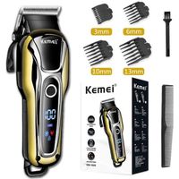 Kemei tondeuse à cheveux professionnelle pour hommes tondeuse rechargeable Machine de coupe de cheveux barbe rasoir électrique pour