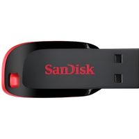 Clé USB - SANDISK - Cruzer Blade - 128Go - 2.0 - Noir/Rouge