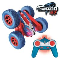 Xtrem Raiders - Tornado Max, Carro de controle remoto reversível para menino e menina, Carros de controle remoto para crianças,