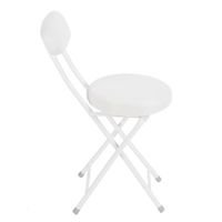 LES Chaise pliante avec dossier en maille, chaise pliable multifonctionnelle pour fête en plein air, camping (blanc) LS015