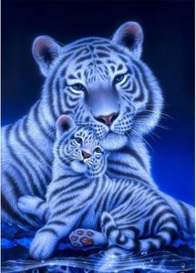 KIT MOSAÏQUE 5D Diamond Painting Adorable tigre, DIY Broderie D