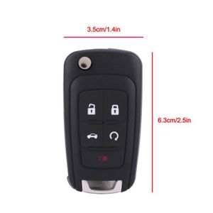BOITIER - COQUE DE CLÉ Ashata Clé de voiture Car Remote Key, 5 Button Ent
