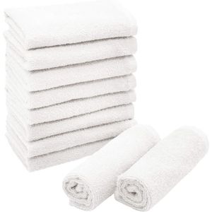 Serviettes de toilette éponge en coton 30x30 invité main spa 500gr 9 couleurs 