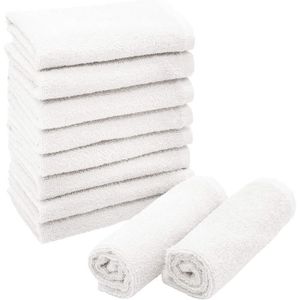 Serviettes de toilette éponge en coton 30x30 invité main spa 500gr 9 couleurs 