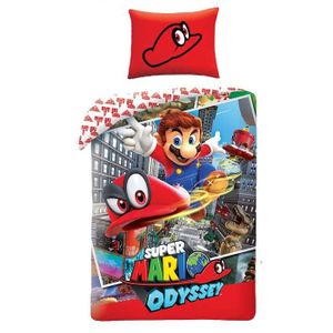 Housse de couette 140x200cm Lego Ninjago Parure de lit pour enfant 100/% Coton Taie 70x90cm Halantex