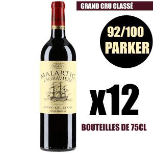 VIN ROUGE X12 Château Malartic-Lagravière 2014 75 cl AOC Pes