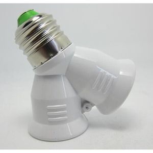 AMPOULE - LED adaptateur d'ampoule de lampe E27 à 2 E27, convert