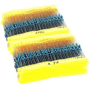 1/% Couche Métal 1//4W liste 170 valeurs 100 Résistances 10 valeurs au choix