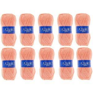 Lot de 10 pelotes de laine à tricoter Azurite 100% acrylique rose layette  3011 -  - Vente en ligne d'articles de mercerie