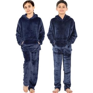 PYJAMA Pajamas A2Z 4 Kids Polaire Chaude Twosie à capuche