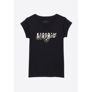 T-SHIRT KAPORAL - T-shirt bleu marine fille 100% coton KEZIA