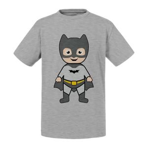 T-SHIRT T-shirt Enfant Gris Bébé Batman Dessin Mignon