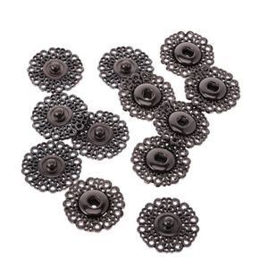 5 Set de Boutons-pression en métal fleur de PRESSE BOUTON Clous Manteau Couture Embellissement