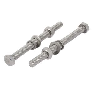 A2 M4 entièrement fileté boulons écrous rondelles vis inoxydable kit Assortiment de 475 pièces